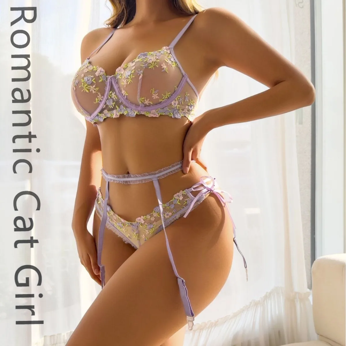 Новинка 2025, стальное кольцо, сбор, новый продукт, вышитый кружевной пояс с подвязками, сексуальный комплект нижнего белья для женщин 809
Новинка 2025, стальное кольцо, сбор, новый продукт, вышитый кружевной пояс с подвязками, сексуальный комплект нижнего белья для женщин 809