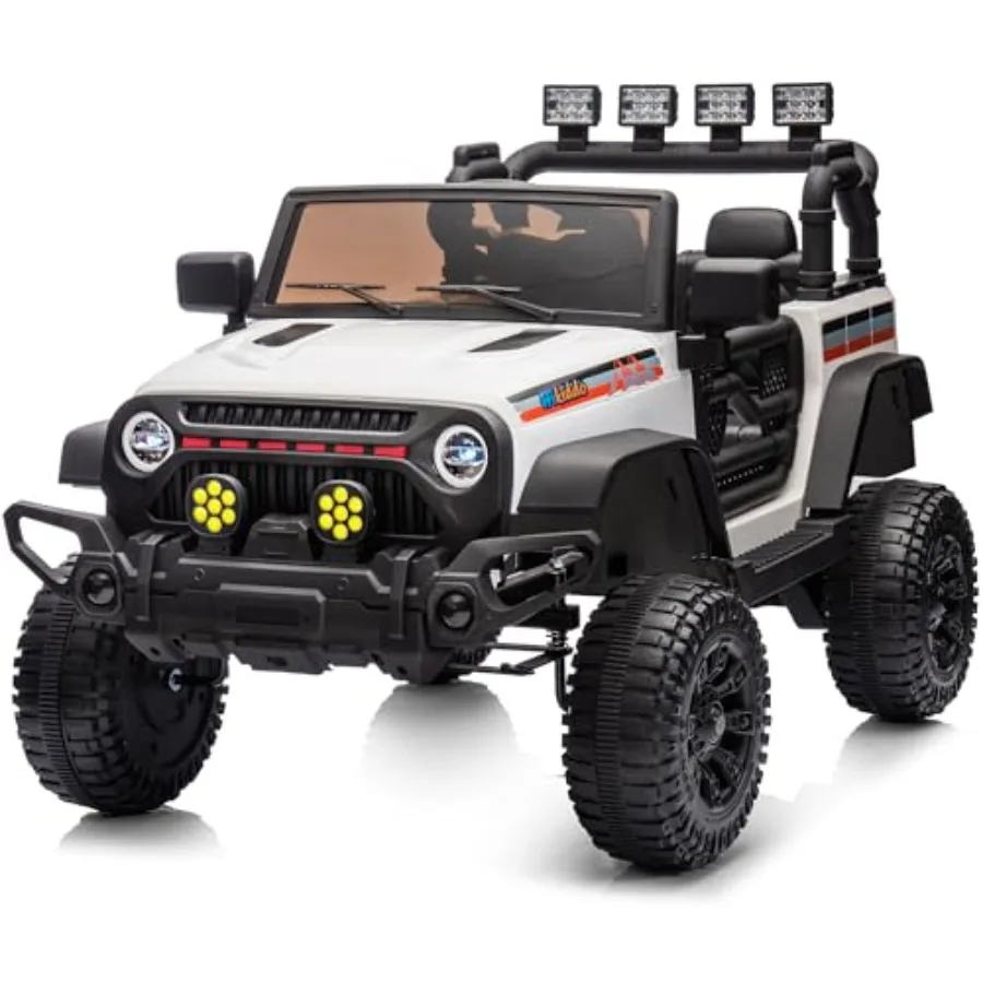 12V Ride on Car Truck Electric Vehicles Car Ride on Toy for Toddlers 3-5 with Remote Control - White
12V Ride on Car Truck Electric Vehicles Car Ride on Toy for Toddlers 3-5 with Remote Control - White