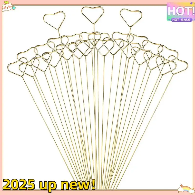 L47A-30 Pcs Metal Floral Place Card Holder, 13 Inch Heart Shape Flower Picks Clip For Floral Arrangement, Gift Card Holder
L47A-30 Pcs Metal Floral Place Card Holder, 13 Inch Heart Shape Flower Picks Clip For Floral Arrangement, Gift Card Holder