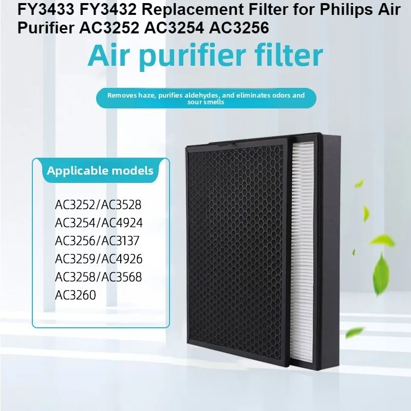 FY3433 FY3432 Replacement Filter for Philips Air Purifier AC3252, AC3254, AC3256
FY3433 FY3432 Replacement Filter for Philips Air Purifier AC3252, AC3254, AC3256