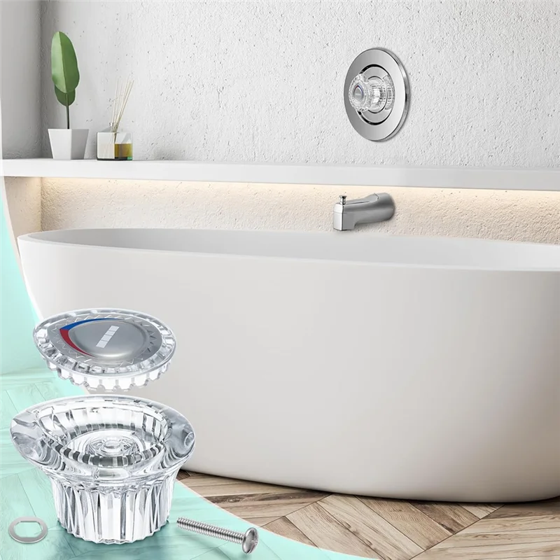 AT63-96797 Faucet Handle Kit Replacement 2Pack For Moen Chateau Tub And Shower Knob For Bathroom Tub And Shower
AT63-96797 Faucet Handle Kit Replacement 2Pack For Moen Chateau Tub And Shower Knob For Bathroom Tub And Shower