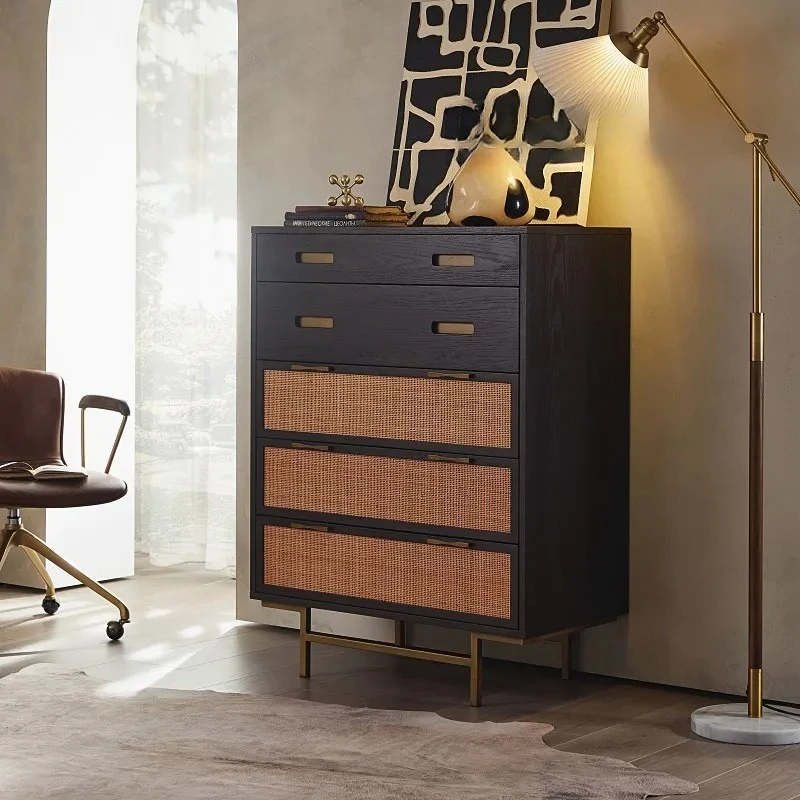 Nordic Hallway Six-Drawer Side Cabinet Modern Simple Retro Retro Retro Solid Wood Rattan Chest of Drawers
Nordic Hallway Six-Drawer Side Cabinet Modern Simple Retro Retro Retro Solid Wood Rattan Chest of Drawers