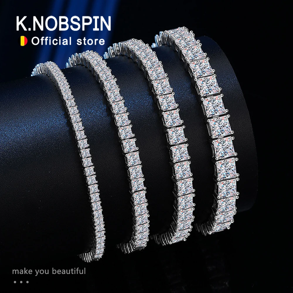 KNOBSPIN Princess Cut Moissanite Bracelets for Women s925 Sterling Silver Plated 18k White Gold GRA Certified Wedding Bracelet
KNOBSPIN Princess Cut Moissanite Bracelets for Women s925 Sterling Silver Plated 18k White Gold GRA Certified Wedding Bracelet