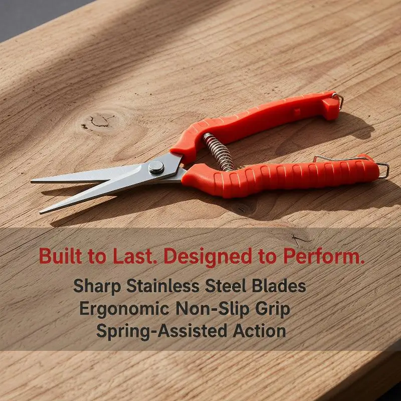 Garden Pruning Shears 1Pcs Durable Stainless Steel Non Slip Handles for Trimming Shrub Fruit Branches Outdoor Yard
Garden Pruning Shears 1Pcs Durable Stainless Steel Non Slip Handles for Trimming Shrub Fruit Branches Outdoor Yard