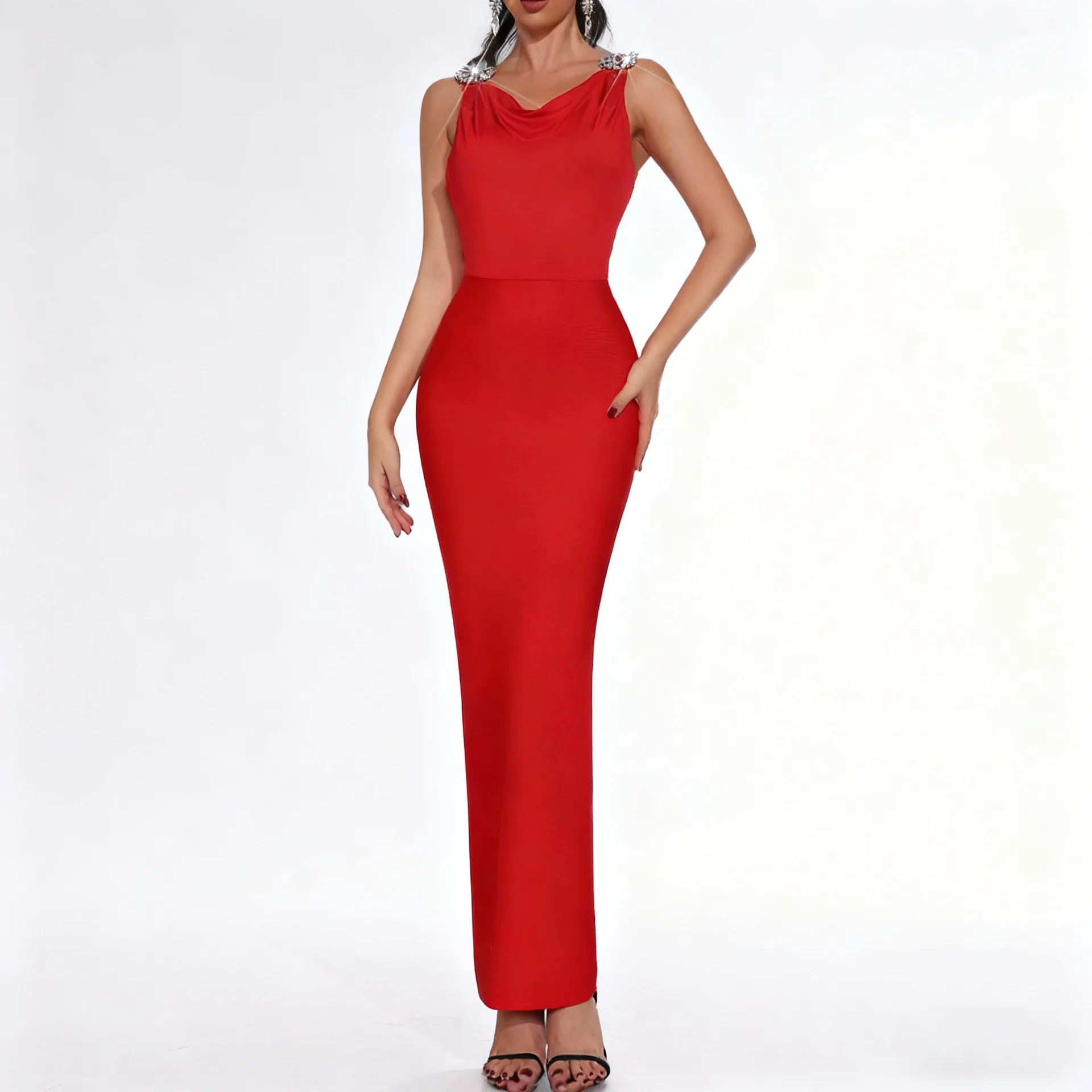 Cross-Border New Fashion Sexy Backless Luxury Rhinestone Strapless Gown Elegant Ladylike Wrap Dress Evening Dress
Cross-Border New Fashion Sexy Backless Luxury Rhinestone Strapless Gown Elegant Ladylike Wrap Dress Evening Dress