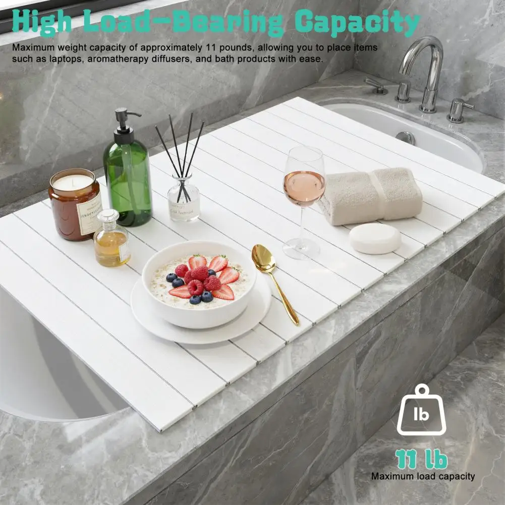 Bathtub Cover, Adjustable Foldable 5Kg Load Bearing PVC Bath Tray, Easy To Clean Waterproof Anti-dust Shutter Bath Lid
Bathtub Cover, Adjustable Foldable 5Kg Load Bearing PVC Bath Tray, Easy To Clean Waterproof Anti-dust Shutter Bath Lid