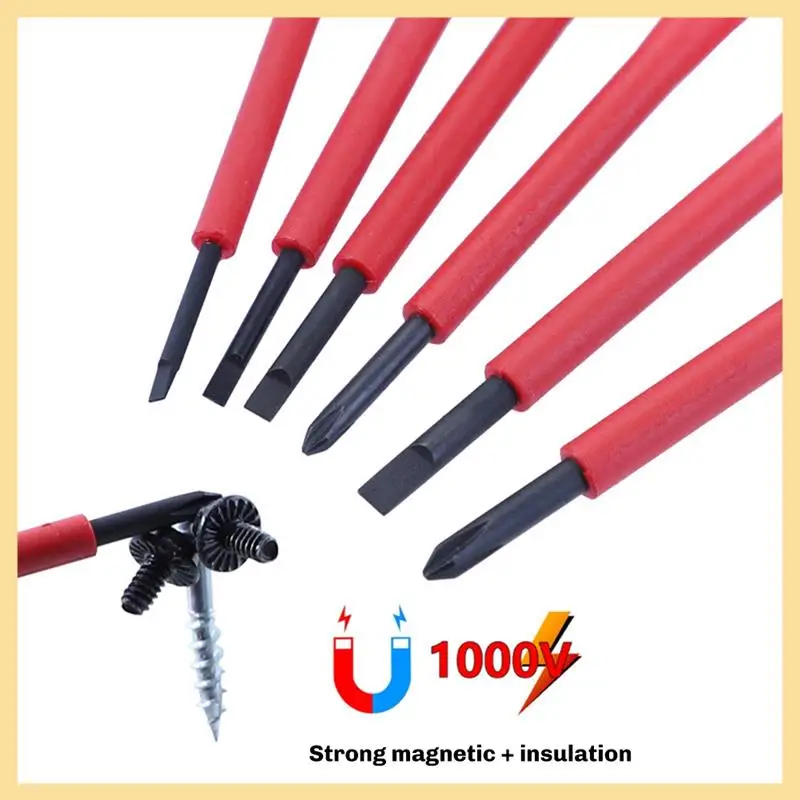 GOOD-Portable With Case Magnetic 1000V Car Repair Tool Convenient Insulated Screwdriver Set 6Pcs/Set
GOOD-Portable With Case Magnetic 1000V Car Repair Tool Convenient Insulated Screwdriver Set 6Pcs/Set