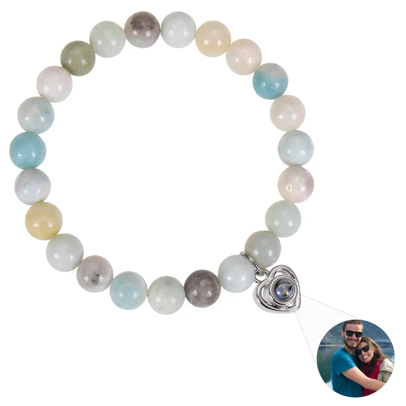 Personalized Beads Bracelets with Picture Inside Natural Stone Bracelets Custom Picture Bracelet Photo Heart Projection Bracelet
Personalized Beads Bracelets with Picture Inside Natural Stone Bracelets Custom Picture Bracelet Photo Heart Projection Bracelet