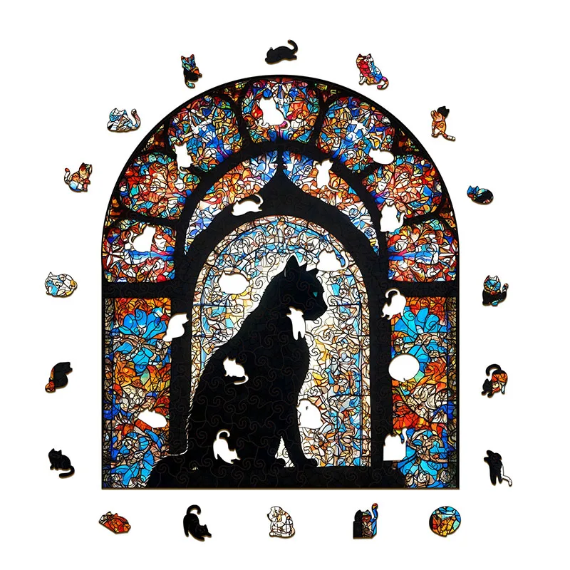 119/244pcs Cat Wooden Jigsaw Puzzle Irregular-shaped Puzzle Stress-Relieving Game Birthday Xmas Gifts for Cat Lovers Home Decor
119/244pcs Cat Wooden Jigsaw Puzzle Irregular-shaped Puzzle Stress-Relieving Game Birthday Xmas Gifts for Cat Lovers Home Decor