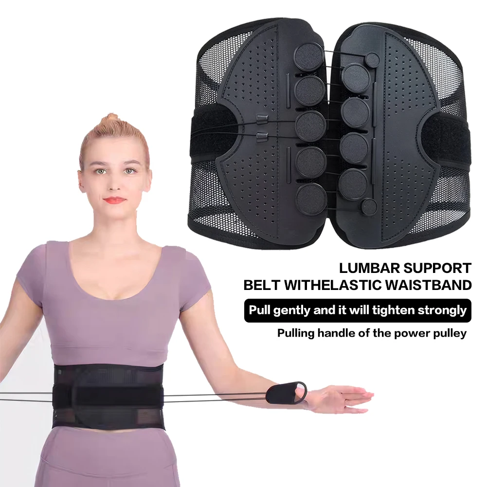 Double Pull Waist Support Belt with Buckle Adjustable Back Brace Belt Orthopedic Waist Support for Lower Spine Protection
Double Pull Waist Support Belt with Buckle Adjustable Back Brace Belt Orthopedic Waist Support for Lower Spine Protection