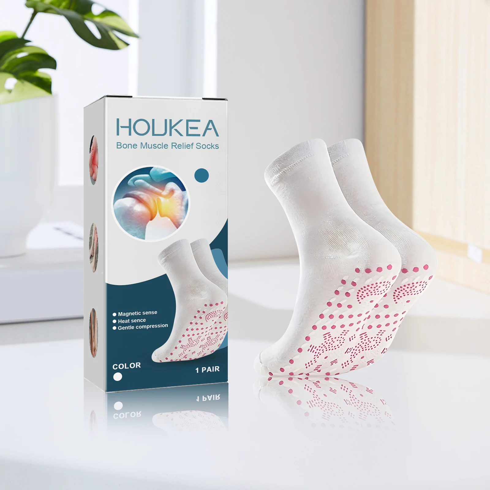 Muscle Relief Socks - Self-Heating Thermal Massage Socks For Seniors, Soothes Fatigue & Swelling, Non-Slip Indoor Floor Socks
Muscle Relief Socks - Self-Heating Thermal Massage Socks For Seniors, Soothes Fatigue & Swelling, Non-Slip Indoor Floor Socks