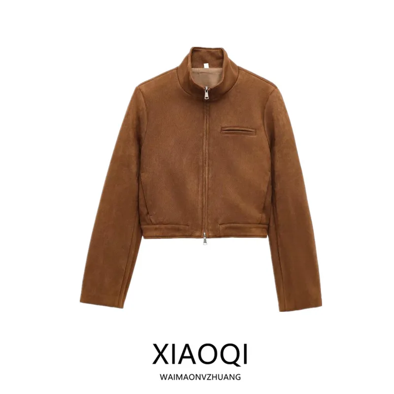 New 2024 Winter Women's Faux Leather Jacket Stand Collar Velvet Texture Outerwear Fashionable Versatile Loose Fit Coat
New 2024 Winter Women's Faux Leather Jacket Stand Collar Velvet Texture Outerwear Fashionable Versatile Loose Fit Coat