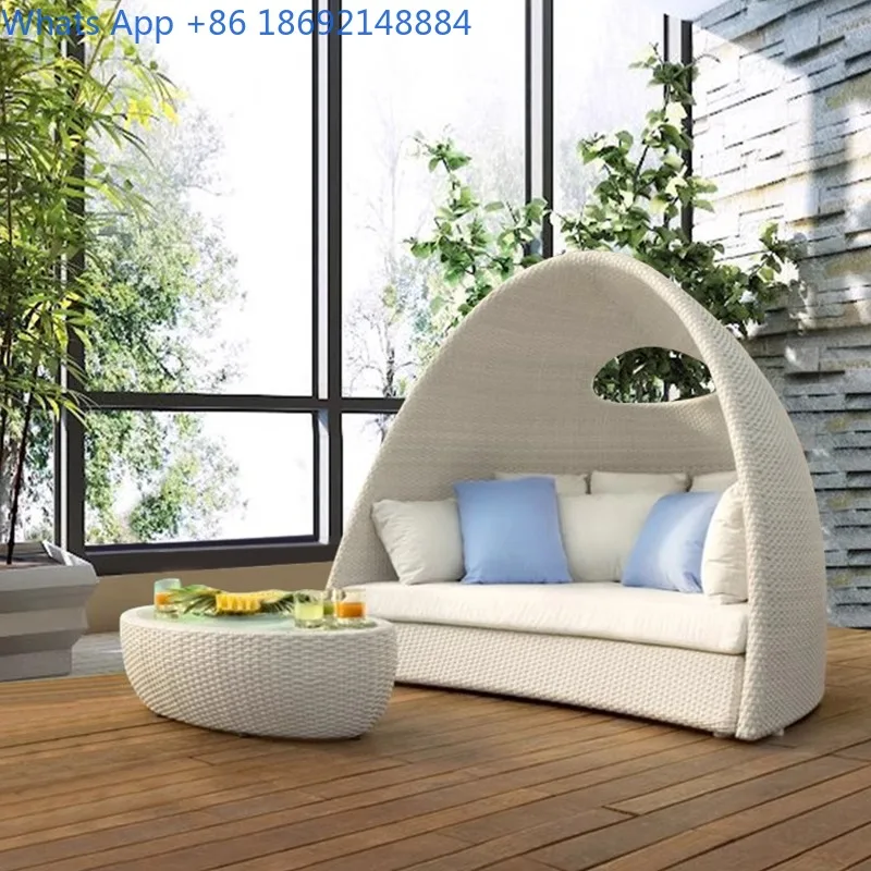 Outdoor Rattan Double Birdcage Sofa Bed Holiday Villa Leisure Terrace Balcony Round Bed Lounger
Outdoor Rattan Double Birdcage Sofa Bed Holiday Villa Leisure Terrace Balcony Round Bed Lounger