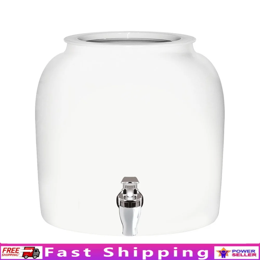 Lead Free Porcelain Ceramic Water Dispenser Crock with Faucet Dishwasher Safe Leak Proof Design Home Office Use
Lead Free Porcelain Ceramic Water Dispenser Crock with Faucet Dishwasher Safe Leak Proof Design Home Office Use