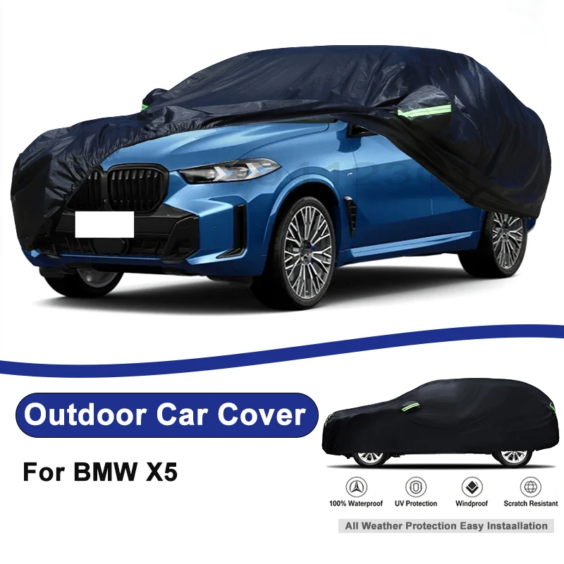 Outdoor Full Car Cover For BMW X5 with Reflective Strips Waterproof Snowproof Dustproof UV Protection Auto Accessories
Outdoor Full Car Cover For BMW X5 with Reflective Strips Waterproof Snowproof Dustproof UV Protection Auto Accessories