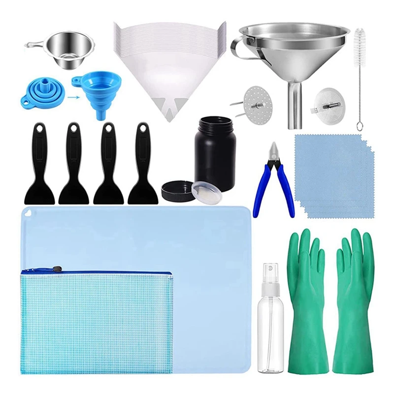 Photosensitive Resin 3D Printer Tool Kit Photocuring Resin Printer Tool Accessories Set For SLA/DLP Printing
Photosensitive Resin 3D Printer Tool Kit Photocuring Resin Printer Tool Accessories Set For SLA/DLP Printing