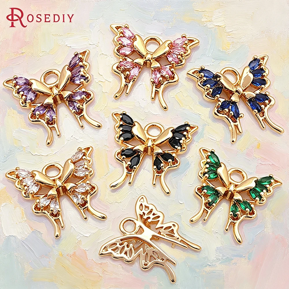 4PCS 15x15.5MM 18K Gold Color Brass Zircon Butterfly Charms Pendants Necklace Earrings High Quality Jewelry Diy Accessories
4PCS 15x15.5MM 18K Gold Color Brass Zircon Butterfly Charms Pendants Necklace Earrings High Quality Jewelry Diy Accessories