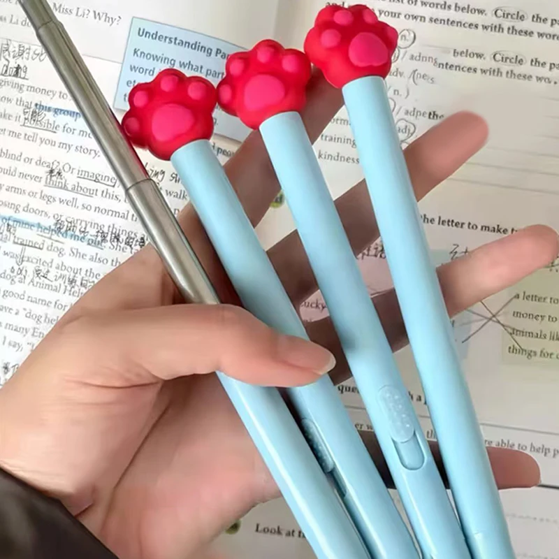 1 шт. Выдвижная ручка-кошачья лапка, мультяшная шариковая ручка, указка для чтения, многофункциональный инструмент для учителя, канцелярский подарок для студента
1 шт. Выдвижная ручка-кошачья лапка, мультяшная шариковая ручка, указка для чтения, многофункциональный инструмент для учителя, канцелярский подарок для студента