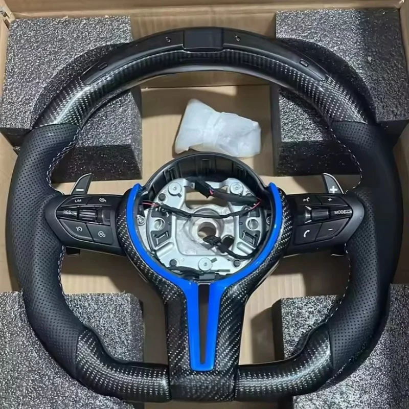 LED Customized Carbon Fiber Leather Car Steering Wheel For BMW F10 F30 E90 E60 E46 E92F20 F22 F12 F91 F48 F25 E87 Steering Wheel
LED Customized Carbon Fiber Leather Car Steering Wheel For BMW F10 F30 E90 E60 E46 E92F20 F22 F12 F91 F48 F25 E87 Steering Wheel