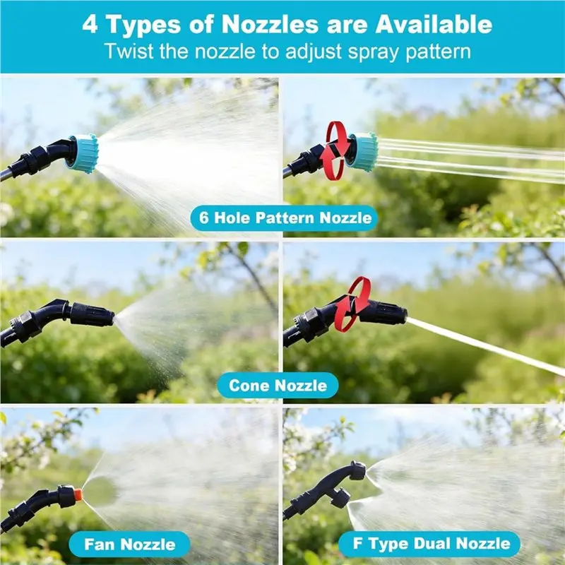 AB15-Electric Sprayers Wand With 3 Adjustable Pressure Settings, 31" Telescoping Wand, 16.4FT Hose, 4 Nozzles
AB15-Electric Sprayers Wand With 3 Adjustable Pressure Settings, 31" Telescoping Wand, 16.4FT Hose, 4 Nozzles