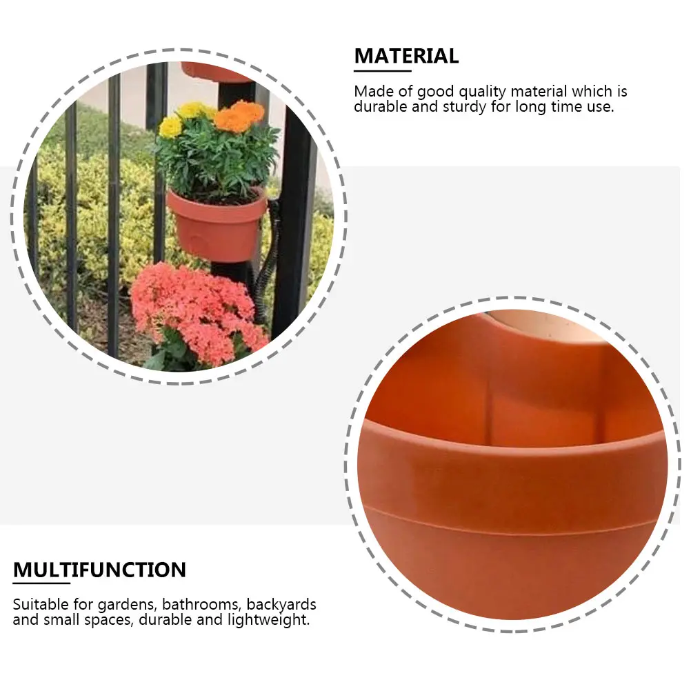 3pcs Wall Flower Pot Durable Plastic Basket Wall-Mounted Flower Pot Container Lightweight Easy Install for Garden Bathroom
3pcs Wall Flower Pot Durable Plastic Basket Wall-Mounted Flower Pot Container Lightweight Easy Install for Garden Bathroom