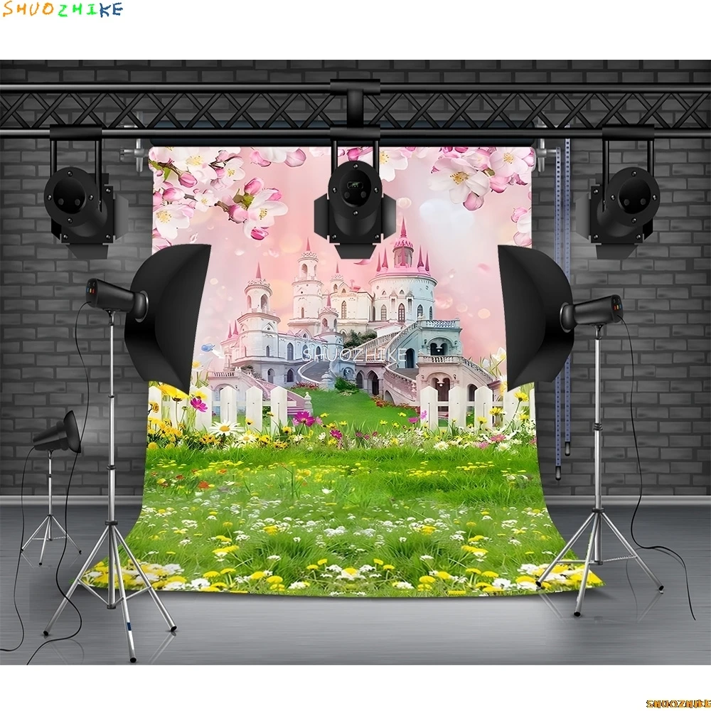 Cartoon Outdoor Scenery Photography Backdrops Props Flower Spring Fairy Tale Blue Sky Green Leaves Grass Photo Background QY-02
Cartoon Outdoor Scenery Photography Backdrops Props Flower Spring Fairy Tale Blue Sky Green Leaves Grass Photo Background QY-02