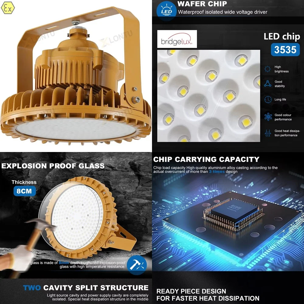 Светодиодный взрывозащищенный светильник для наружного применения COB 70W IP66, сертифицированный Atex, промышленное освещение для опасных зон, для OEM/ODM
Светодиодный взрывозащищенный светильник для наружного применения COB 70W IP66, сертифицированный Atex, промышленное освещение для опасных зон, для OEM/ODM