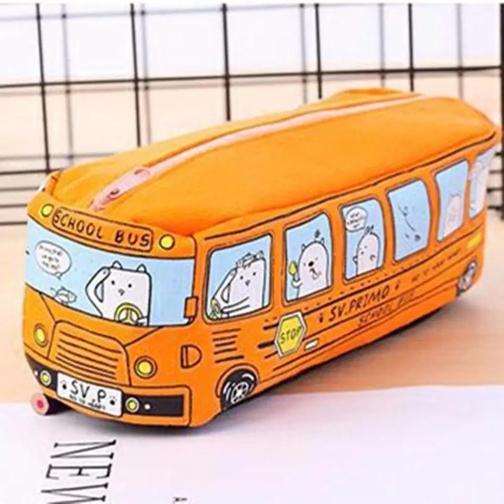 High Quality School Supplies Cartoon Animal Pencil Case School Bus Shape Pencil Bag Canvas Pen Bag
High Quality School Supplies Cartoon Animal Pencil Case School Bus Shape Pencil Bag Canvas Pen Bag