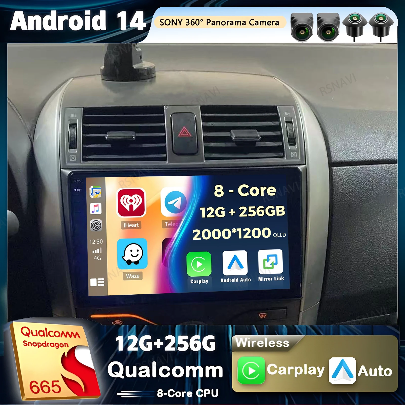 Android 14 Carplay Car Radio For Toyota Corolla E140 E150 2006 - 2013 Multimedia Video Player Navigation GPS Stereo 2Din DVD BT
Android 14 Carplay Car Radio For Toyota Corolla E140 E150 2006 - 2013 Multimedia Video Player Navigation GPS Stereo 2Din DVD BT