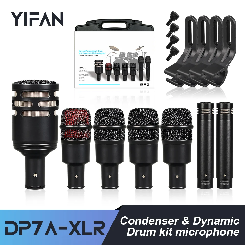 DP7A-XLR Drum Microphone with High Quality Reception for Outdoor Performances and Indoor Recording
DP7A-XLR Drum Microphone with High Quality Reception for Outdoor Performances and Indoor Recording