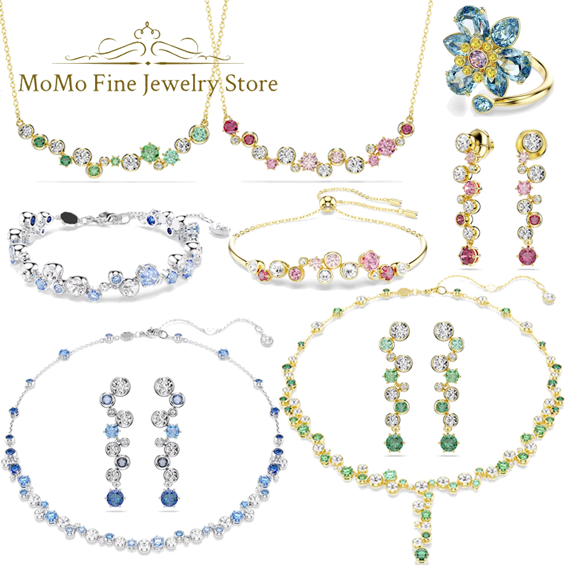 Original 2026 New Trend Fine Jewelry Set Charm Blue Green Water Drop Crystal Luxury Necklace Earrings for Women Anniversary Gift
Original 2026 New Trend Fine Jewelry Set Charm Blue Green Water Drop Crystal Luxury Necklace Earrings for Women Anniversary Gift