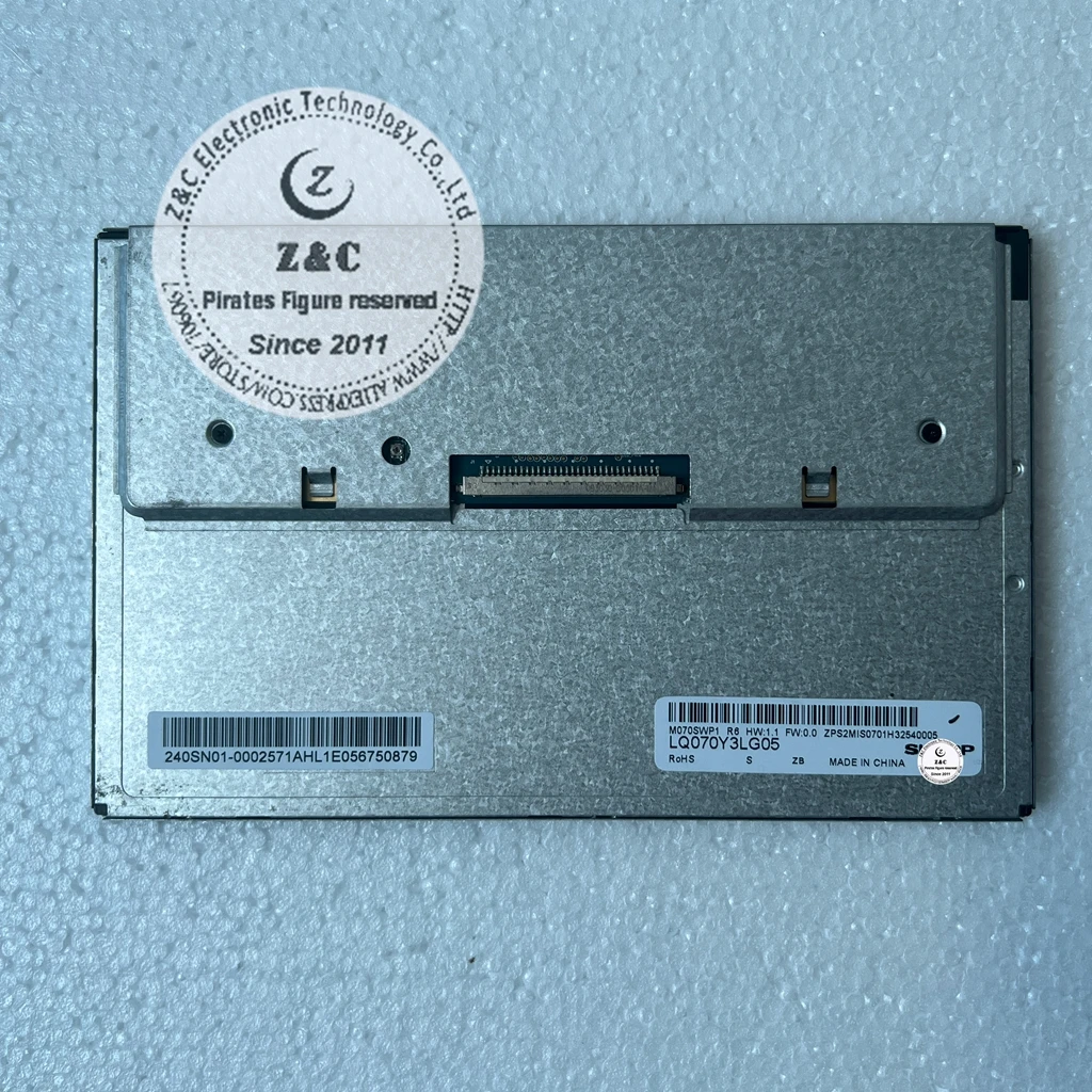 LQ070Y3LG05 Оригинальный 7-дюймовый ЖК-экран класса A + 800*480 для промышленного оборудования для SHARP
LQ070Y3LG05 Оригинальный 7-дюймовый ЖК-экран класса A + 800*480 для промышленного оборудования для SHARP