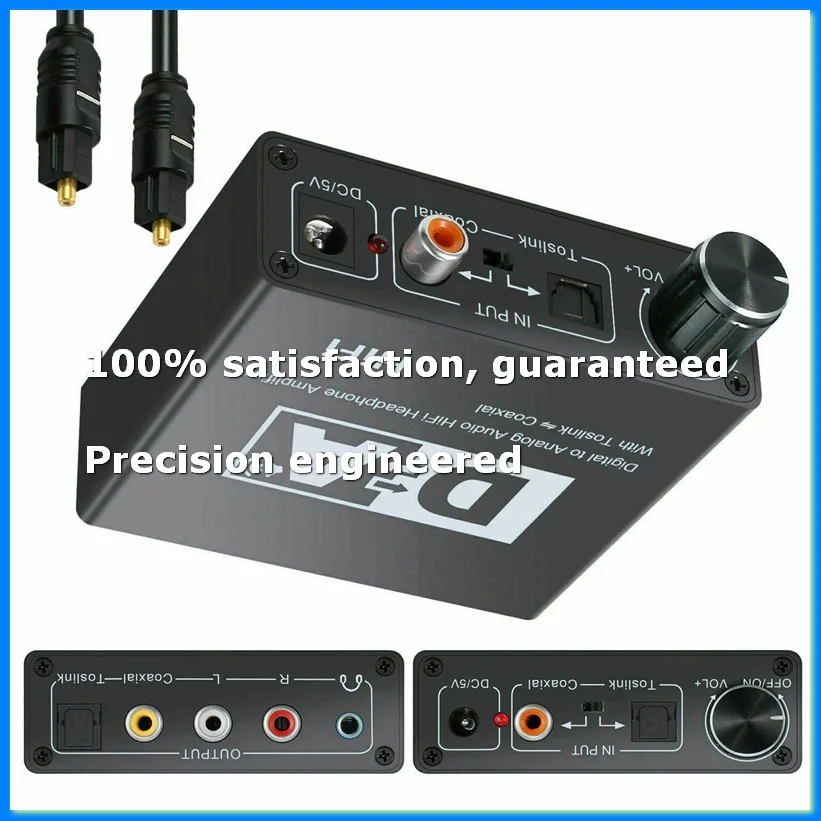 192KHz Digital Optical Coaxial Toslink to Analog 3.5mm Audio Hifi Converter with Spdif-A22U
192KHz Digital Optical Coaxial Toslink to Analog 3.5mm Audio Hifi Converter with Spdif-A22U