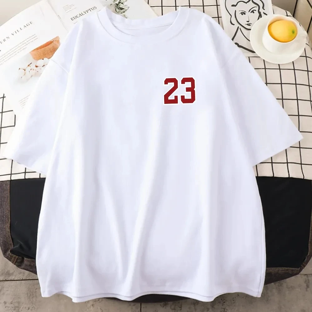 Sports Tops Number 23 Cotton T-shirts Print Y2K Men T Shirt Basketball Tee Unisex Casual Oversized Streetwear Men Clothing
Sports Tops Number 23 Cotton T-shirts Print Y2K Men T Shirt Basketball Tee Unisex Casual Oversized Streetwear Men Clothing