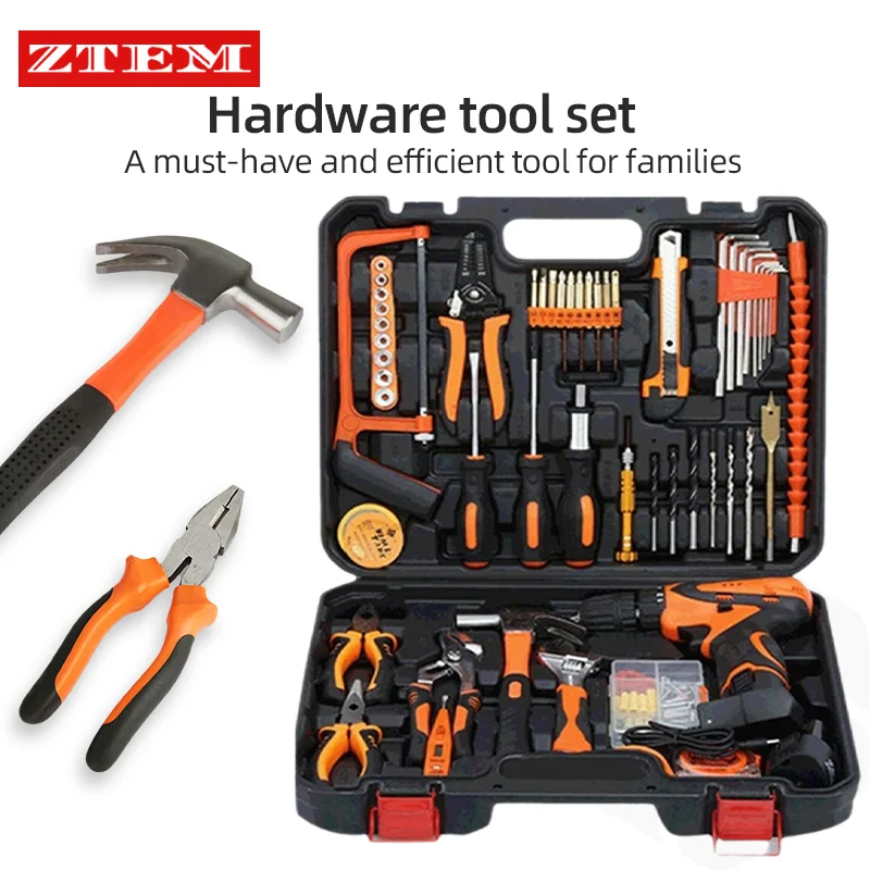 ZTEM 126PCS Automotive Tools Impact Drill Power Tool Sets Multifunctional Repair Combination Screwdriver Pliers Mechanic Tools
ZTEM 126PCS Automotive Tools Impact Drill Power Tool Sets Multifunctional Repair Combination Screwdriver Pliers Mechanic Tools