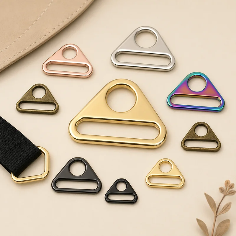 10/20Pcs 20-50mm Metal Triangle Ring Buckle Strap Hook Clasp for Bag Webbing Bikini Closure Leather DIY Hardware Accessory Kits
10/20Pcs 20-50mm Metal Triangle Ring Buckle Strap Hook Clasp for Bag Webbing Bikini Closure Leather DIY Hardware Accessory Kits