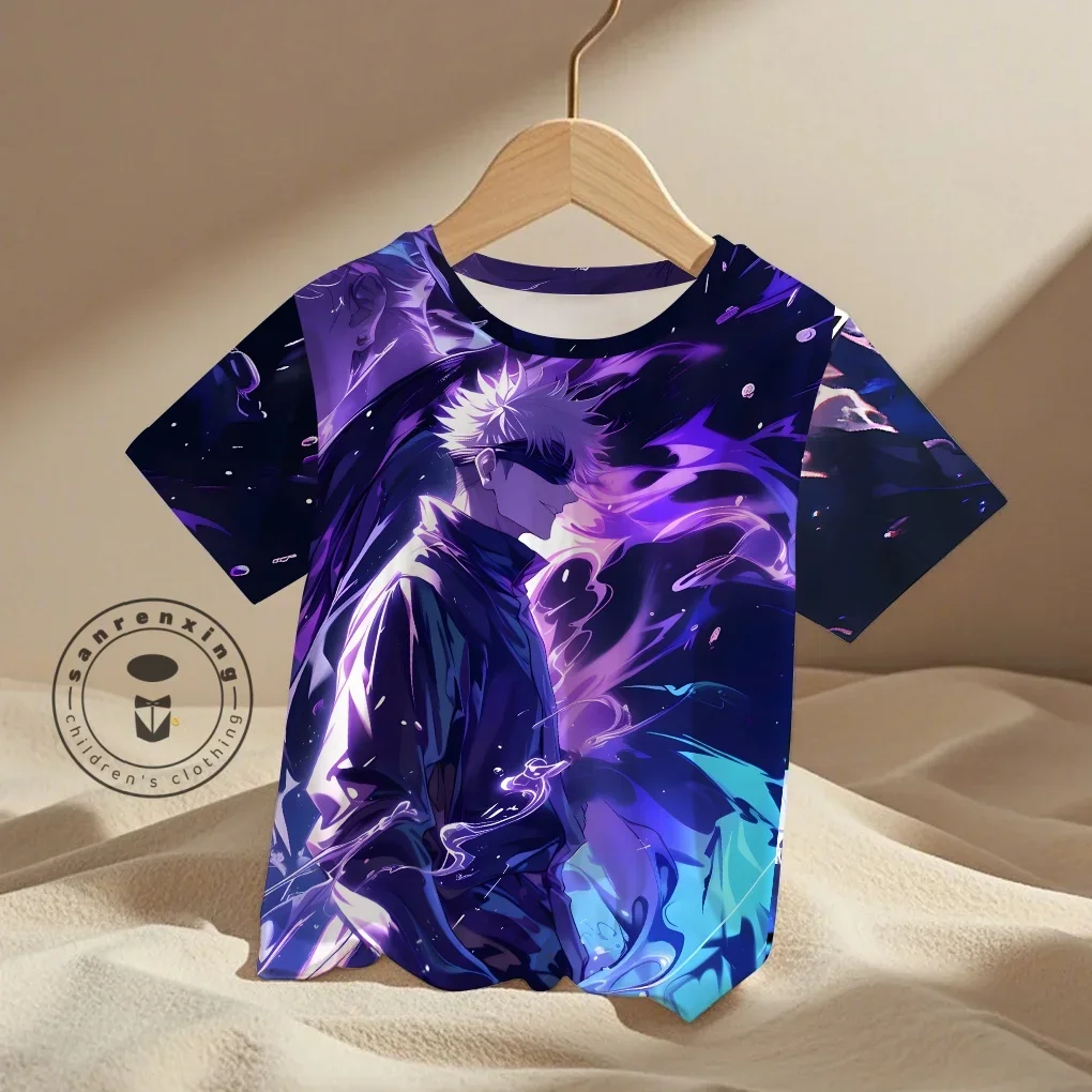 Summer 2023 New 3D Printing Gojo Satoru Cartoon T-shirt Boys And Girls Fashion Loose And Comfortable Fit 4-14T T-shirt
Summer 2023 New 3D Printing Gojo Satoru Cartoon T-shirt Boys And Girls Fashion Loose And Comfortable Fit 4-14T T-shirt