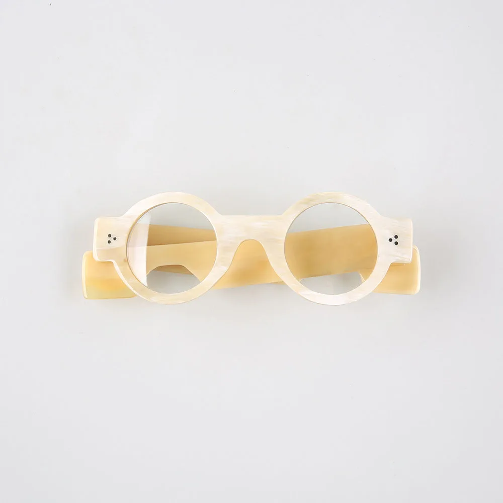 Man Glasses Frames Unique Retro Vintage Round Prescription Handmade White Horn Women Eyeglass Frames Optical Lenses Eyeglasses
Man Glasses Frames Unique Retro Vintage Round Prescription Handmade White Horn Women Eyeglass Frames Optical Lenses Eyeglasses