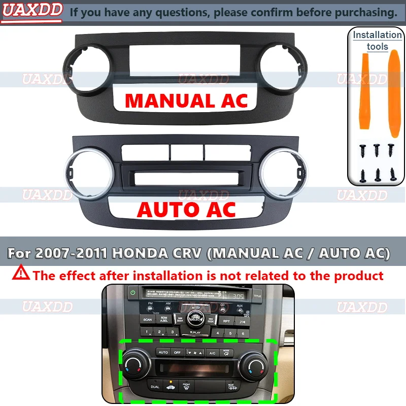 Car Fascia A/C Air Conditioning Panel For Honda CRV CR-V 2007-2012 Dash Kit Install Facia Console Bezel Adapter Plate AT frame
Car Fascia A/C Air Conditioning Panel For Honda CRV CR-V 2007-2012 Dash Kit Install Facia Console Bezel Adapter Plate AT frame