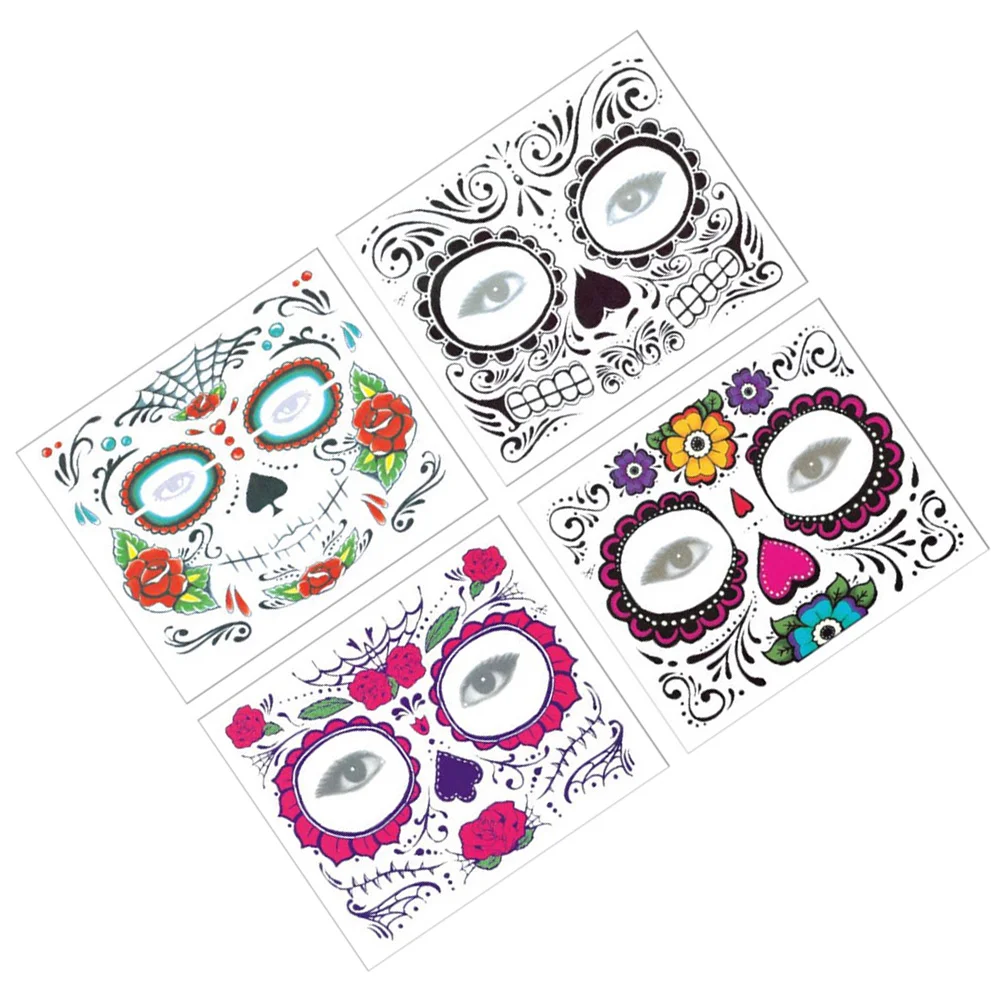 4PCS Halloween Facial Stickers Lasting Waterproof Temporary Tattoos Decorative Sticker Halloween stickers
4PCS Halloween Facial Stickers Lasting Waterproof Temporary Tattoos Decorative Sticker Halloween stickers