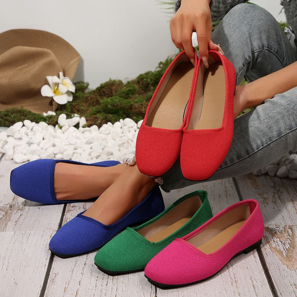 Women Flats Shoes Breathable Trend Casual Shoes Comfortable Lady Work Sneakers Women Shallow Loafers Slip-on Soft Sole Loafers
Women Flats Shoes Breathable Trend Casual Shoes Comfortable Lady Work Sneakers Women Shallow Loafers Slip-on Soft Sole Loafers