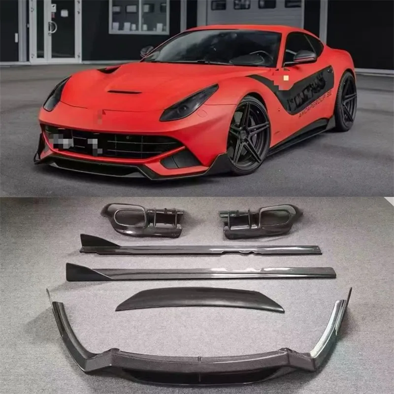 For Ferrari F12 ReaI Carbon Fiber Bumper Front Lip Rear Diffuser Side Skirts Tail Wing Car Accessories Spoiler Body Kit
For Ferrari F12 ReaI Carbon Fiber Bumper Front Lip Rear Diffuser Side Skirts Tail Wing Car Accessories Spoiler Body Kit