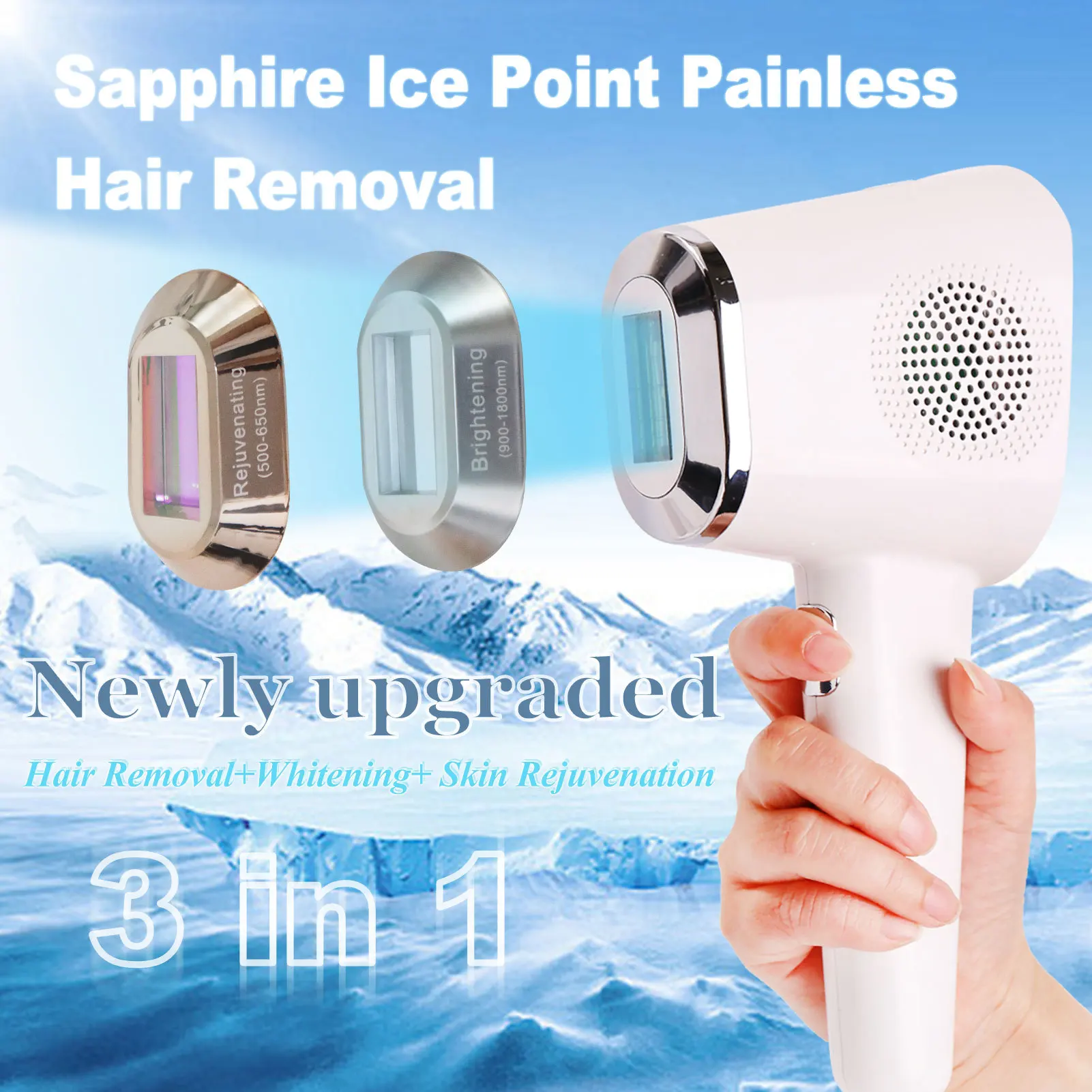 Electric Laser Hair Removal Machine Epilator Body Hair Depilatory Tool Handset Small Handheld Home Use ipl Laser hair removal
Electric Laser Hair Removal Machine Epilator Body Hair Depilatory Tool Handset Small Handheld Home Use ipl Laser hair removal