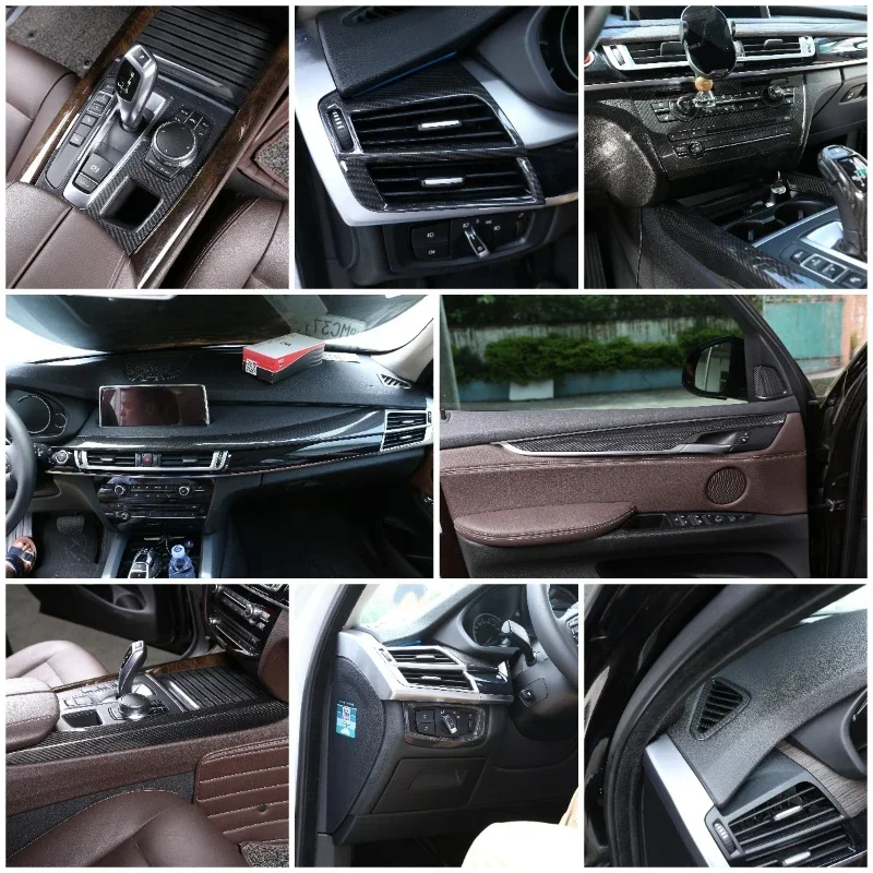 For BMW X5 F15 2014-2018 Real Carbon Fiber Center Console Air Conditioning Outlet Gear Panel Cover Trim Interior Car Accessories
For BMW X5 F15 2014-2018 Real Carbon Fiber Center Console Air Conditioning Outlet Gear Panel Cover Trim Interior Car Accessories
