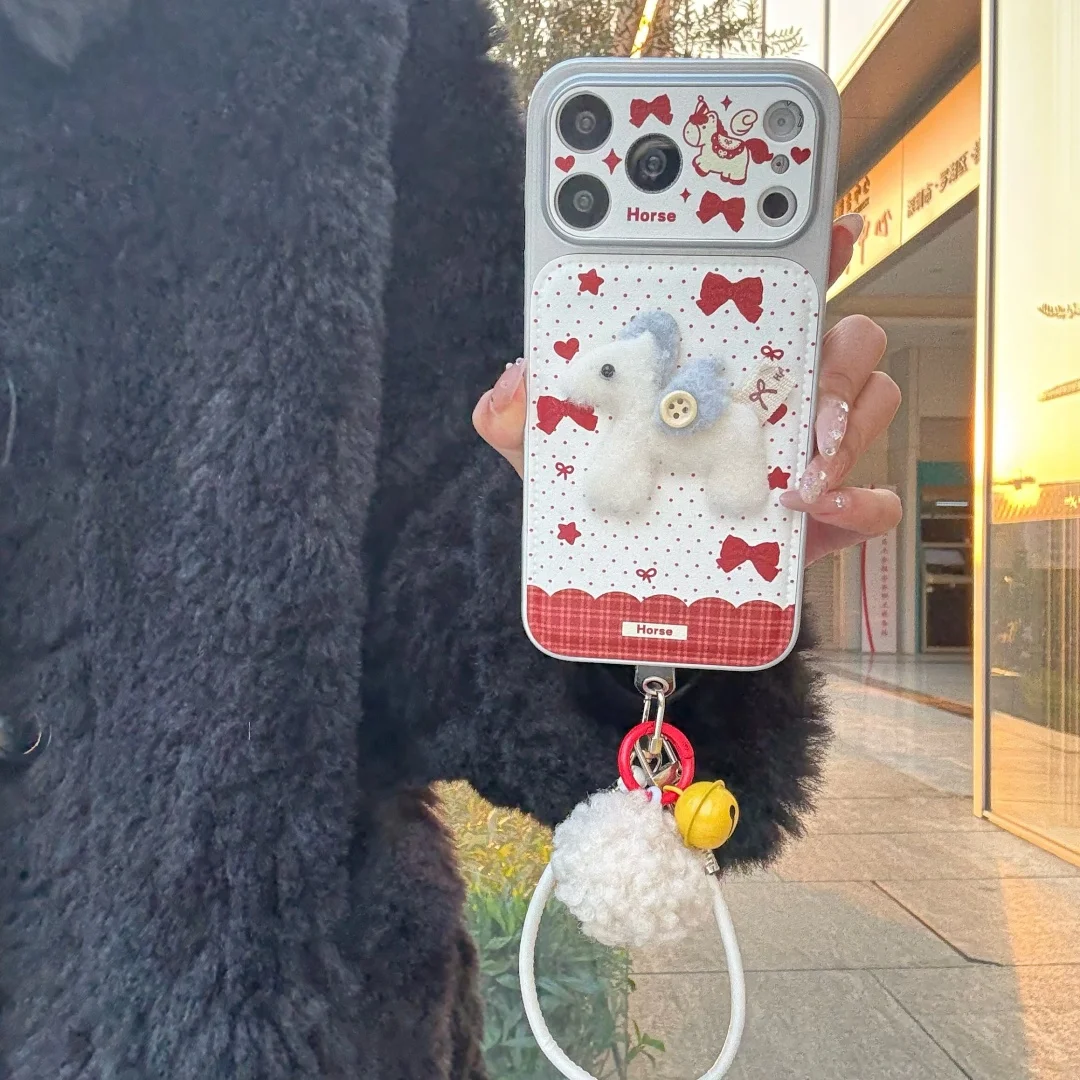 3D Appliqué Plush Pony Phone Case for iphone 17 Promax 16 15 14 Back Cover Gift
3D Appliqué Plush Pony Phone Case for iphone 17 Promax 16 15 14 Back Cover Gift
