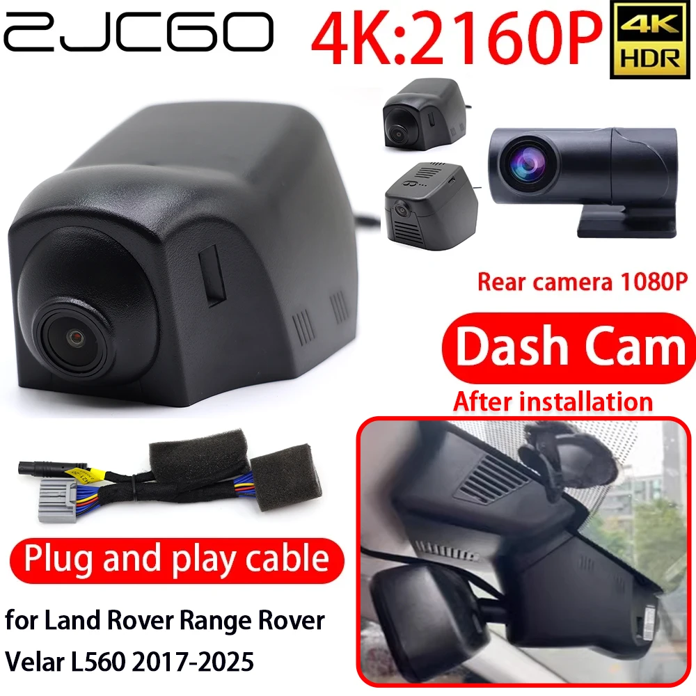 ZJCGO 4K Car DVR Dash Cam Wifi Front Rear Sony Lens Camera 24h Monitor for Land Rover Range Rover Velar L560 2017-2025
ZJCGO 4K Car DVR Dash Cam Wifi Front Rear Sony Lens Camera 24h Monitor for Land Rover Range Rover Velar L560 2017-2025