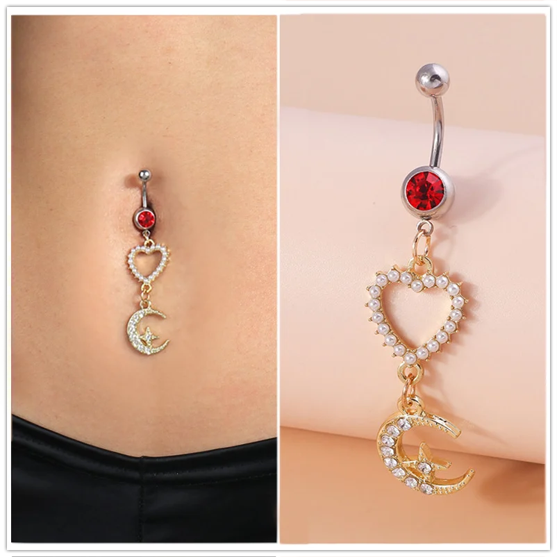 Aihua Crystal Hollow Heart Belly Button Ring for Women Sexy Stainless Piercing Navel Button Rings Body Jewelry GiftS
Aihua Crystal Hollow Heart Belly Button Ring for Women Sexy Stainless Piercing Navel Button Rings Body Jewelry GiftS