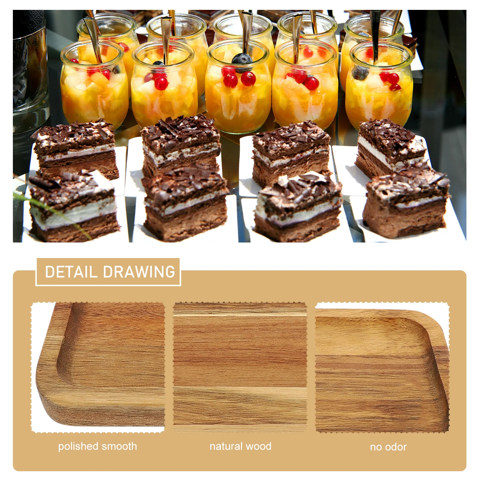 Wooden Tea Tray Rustic Color Simple Clean Design Fruit Bread Serving Dish Home Wooden Serving Tray Party Fruit Holder
Wooden Tea Tray Rustic Color Simple Clean Design Fruit Bread Serving Dish Home Wooden Serving Tray Party Fruit Holder