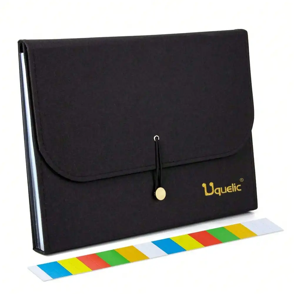 13Pockets Canvas Oxford Expanding File Folder - Waterproof A4 Business Expandable Document Organizer With LabelS - - - Letter Size Accordion File Storage Simple Style Briefcase Bag (Black)
13Pockets Canvas Oxford Expanding File Folder - Waterproof A4 Business Expandable Document Organizer With LabelS - - - Letter Size Accordion File Storage Simple Style Briefcase Bag (Black)