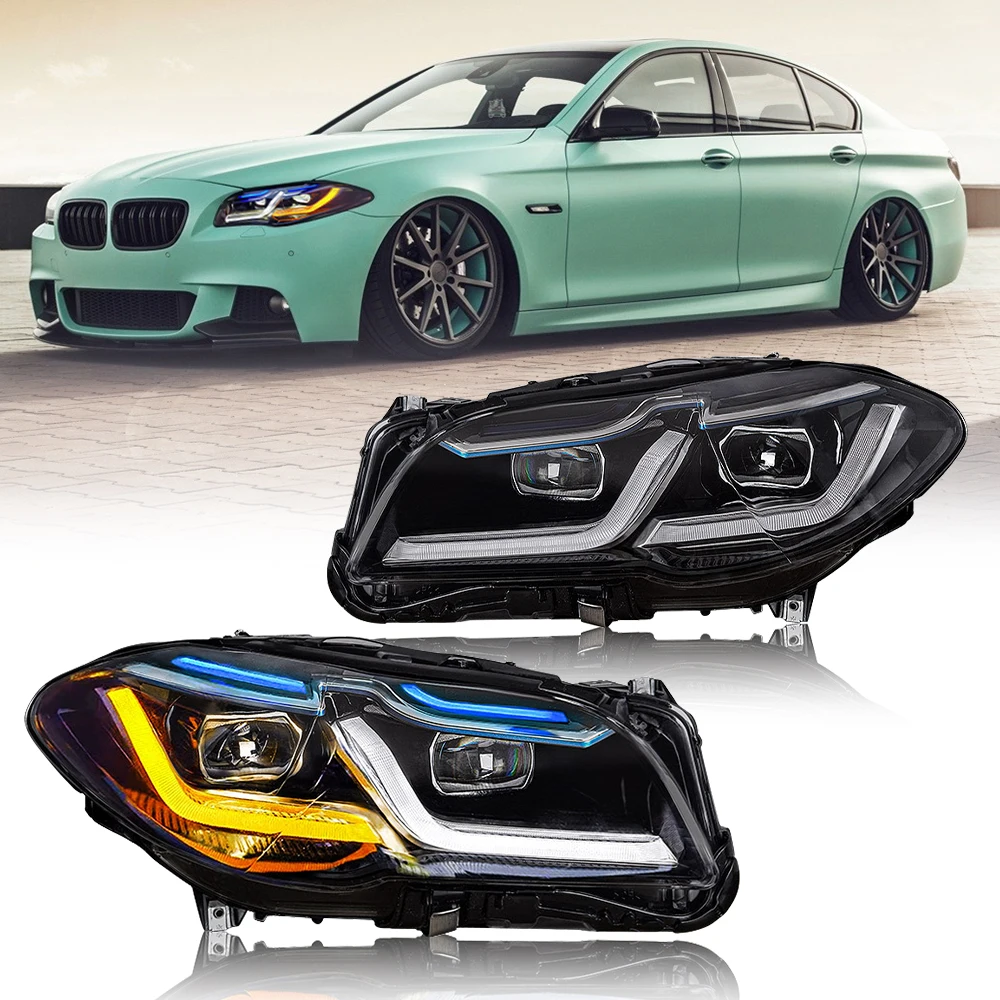 Headlights For BMW F10 F18 5-Series 2010-2013/2014-2017 LED HeadLamps Assembly Start-Up Animation with a Splash of Blue
Headlights For BMW F10 F18 5-Series 2010-2013/2014-2017 LED HeadLamps Assembly Start-Up Animation with a Splash of Blue